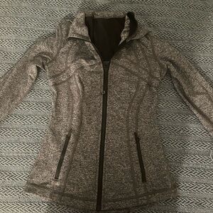 Women's Gray Zip-Up Jacket